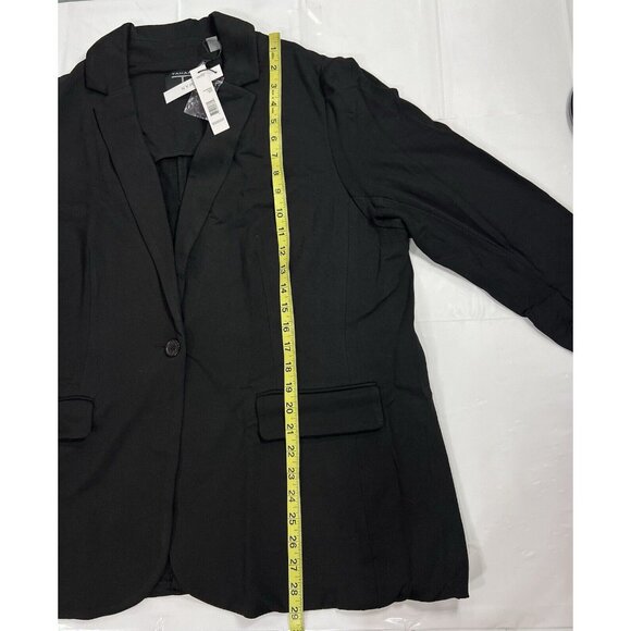 NWT T Tahari Women Black Knit Blazer Plus Size 1X/TG - Picture 6 of 8